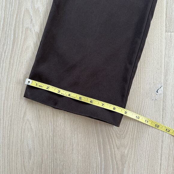 Lafayette 148 Satin Pants Silk Blend Straight Leg Trousers Cropped - Picture 12 of 12